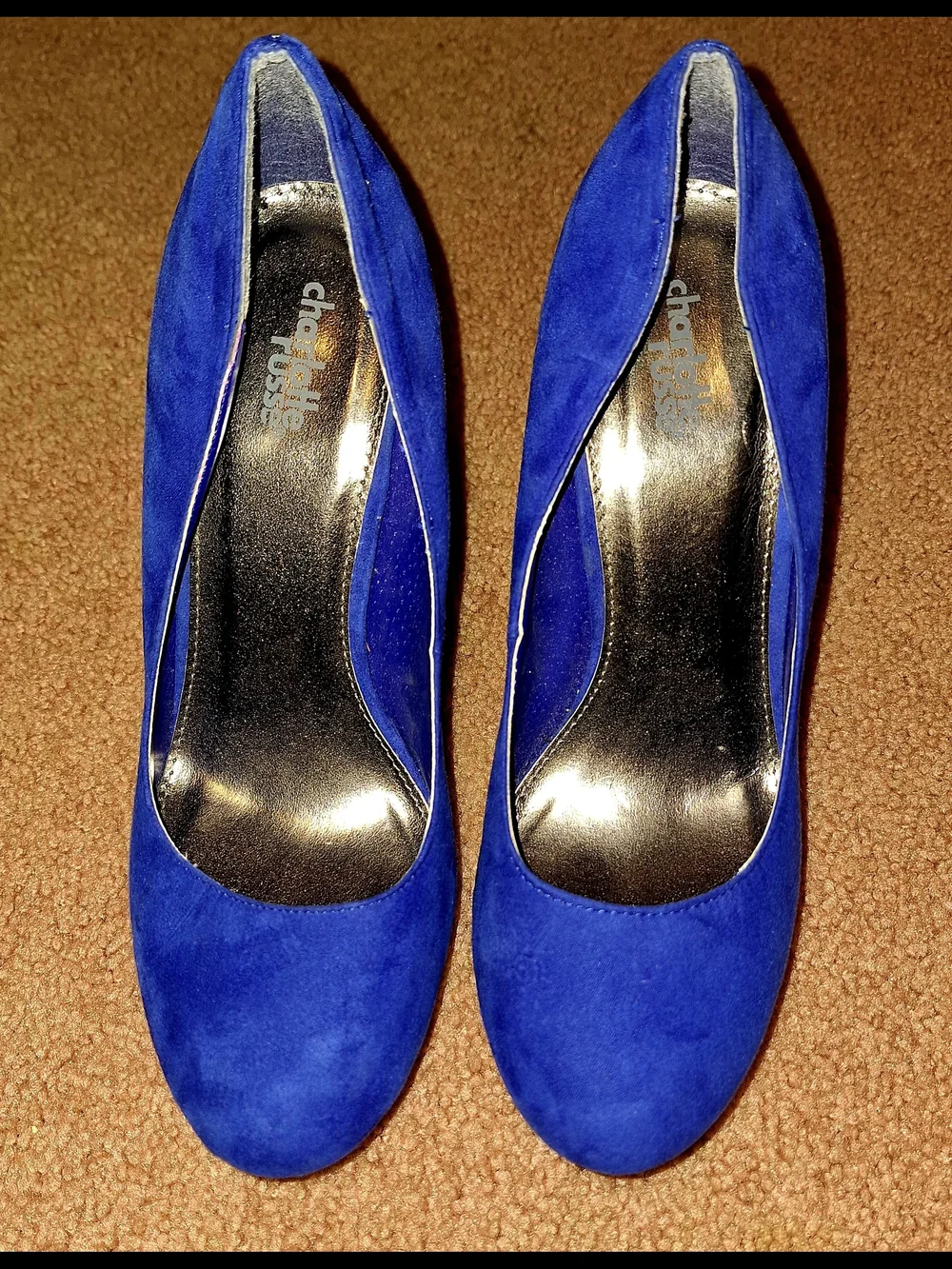 Blue Platform Heels